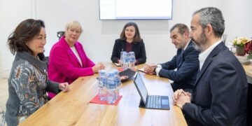 “Lokalet e 14 Majit” nën monitorimin e Partnerëve, Ilirian Celibashi takim me Ambasdoren Yuri Kim dhe Përfaqësuesen e BE në KQZ