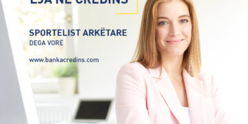 20 vite në treg. Bashkohu edhe ti me Credins Bank, Mundësi të reja