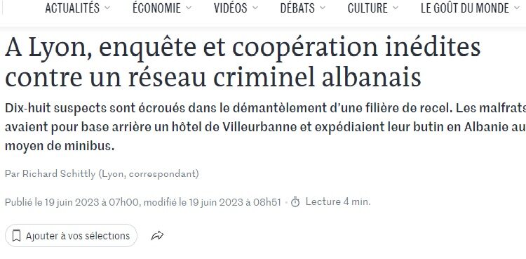 Media Franceze, Jehon operacionit të SPAK: ja si u zbulua aktiviteti kriminal i “Skifterave”