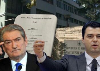 Berisha e Basha rikthehen në dyert e drejtësisë për statutin e PD, Gjykata njeh si palë Gazment Bardhin. Pamjet nga gjyqi