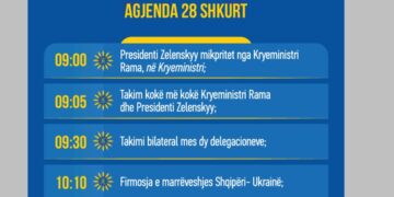 Volodymyr Zelenski për herë të parë në Tiranë/ Pamje nga super eskorta