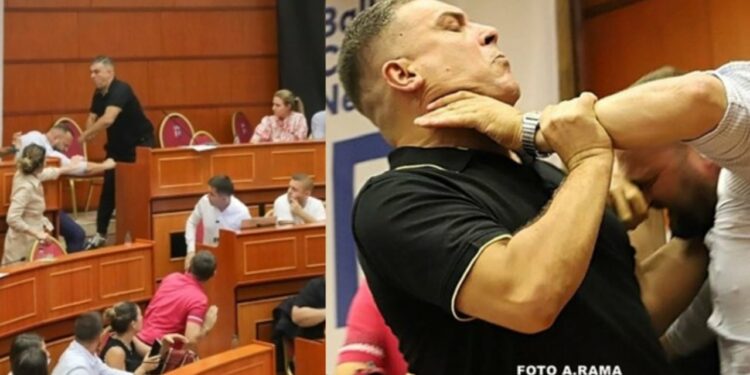 Përplasje fizike në mbledhjen e Këshillit Bashkiak/ Këshilltari i Partisë së Lirisë shoqërohet nga policia, reagon Veliaj 