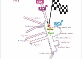 48 orë Maratona e Tiranës / harta e rrugëve me kufizim parkimi e  lëvizje❗️