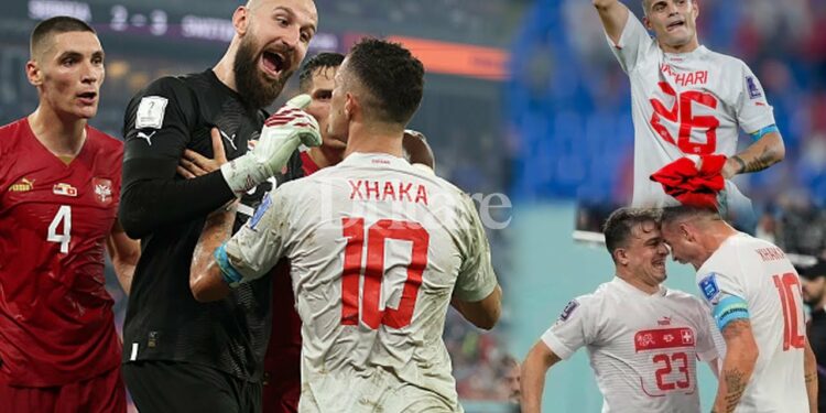 Ndeshja Serbi-Zvicër/ Xhaka në fushë, turma me gjuhë raciste ndaj Kosovës