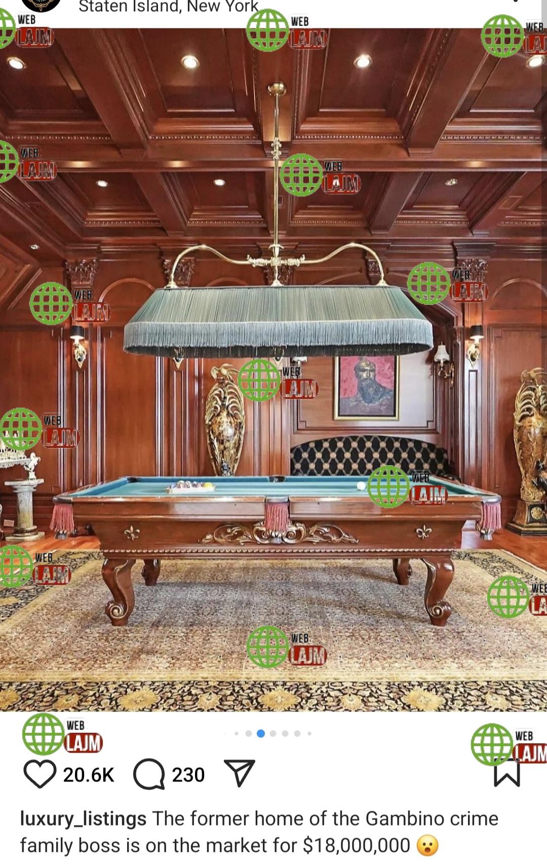 Shitet shtëpija e Gambinove për 18 mil $ / në holl Piktura e Skënderbeut pjesë e familjes mafioze ❗️