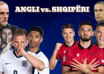 Himni Kuq e Zi në Wembley, Anglia fiton me dy gola, Formacionet / PAMJET