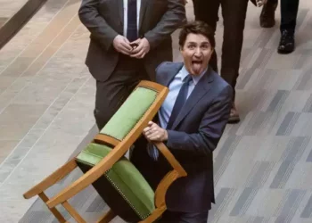 Mori karrigen me vete dhe nxorri gjuhën jashtë, veprimi i pazakontë i Trudeau pasi u largua si Kryeministër