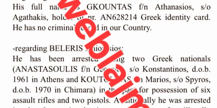 Sot Eurodeputet Grek dhe Aktiv në fushatë.  Interpol Athina ruan CV të pasur me krimet e  Fredi Belerit / FOTO DOKUMENT