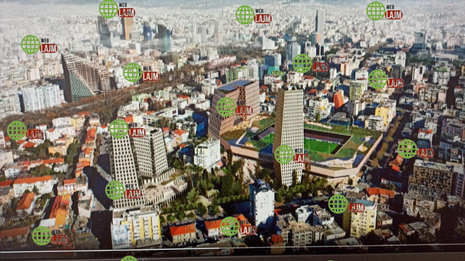 Ja si do të jetë “Stadiumi Dinamo” Projekti i ri me 2 Kulla e Parkime