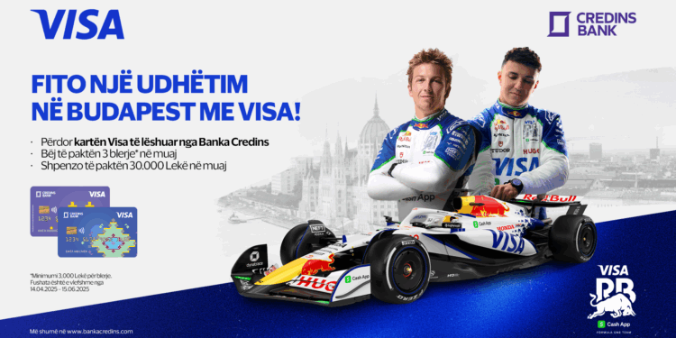 Visa & Credins bank një tjetër bashkëpunim strategjik! Jepi gaz dhe bëhu pjesë e …….