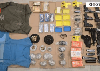 Zbulohet baza e armëve të rënda që përdorej nga grupet kriminale në Shkodër (FOTO)