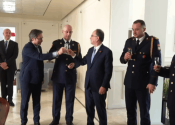 Italia nderon dy drejtues të Policisë Shqiptare me titullin “Kalorës i Urdhrit të Yllit të Italisë” / Pamje nga ceremonia