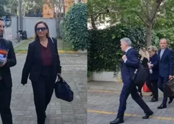 GJKKO i jep pafajsi Albana Vokshit / Biznesmenia Vilma Nushi nxirret jashtë salle për prishje qetësie