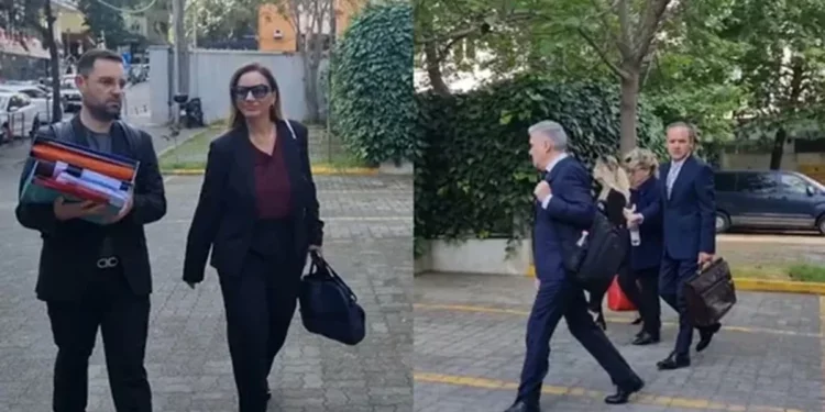 GJKKO i jep pafajsi Albana Vokshit / Biznesmenia Vilma Nushi nxirret jashtë salle për prishje qetësie