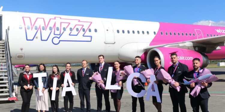 TIA inaguron fluturimin e parë të Wizz Air drejt Qipros